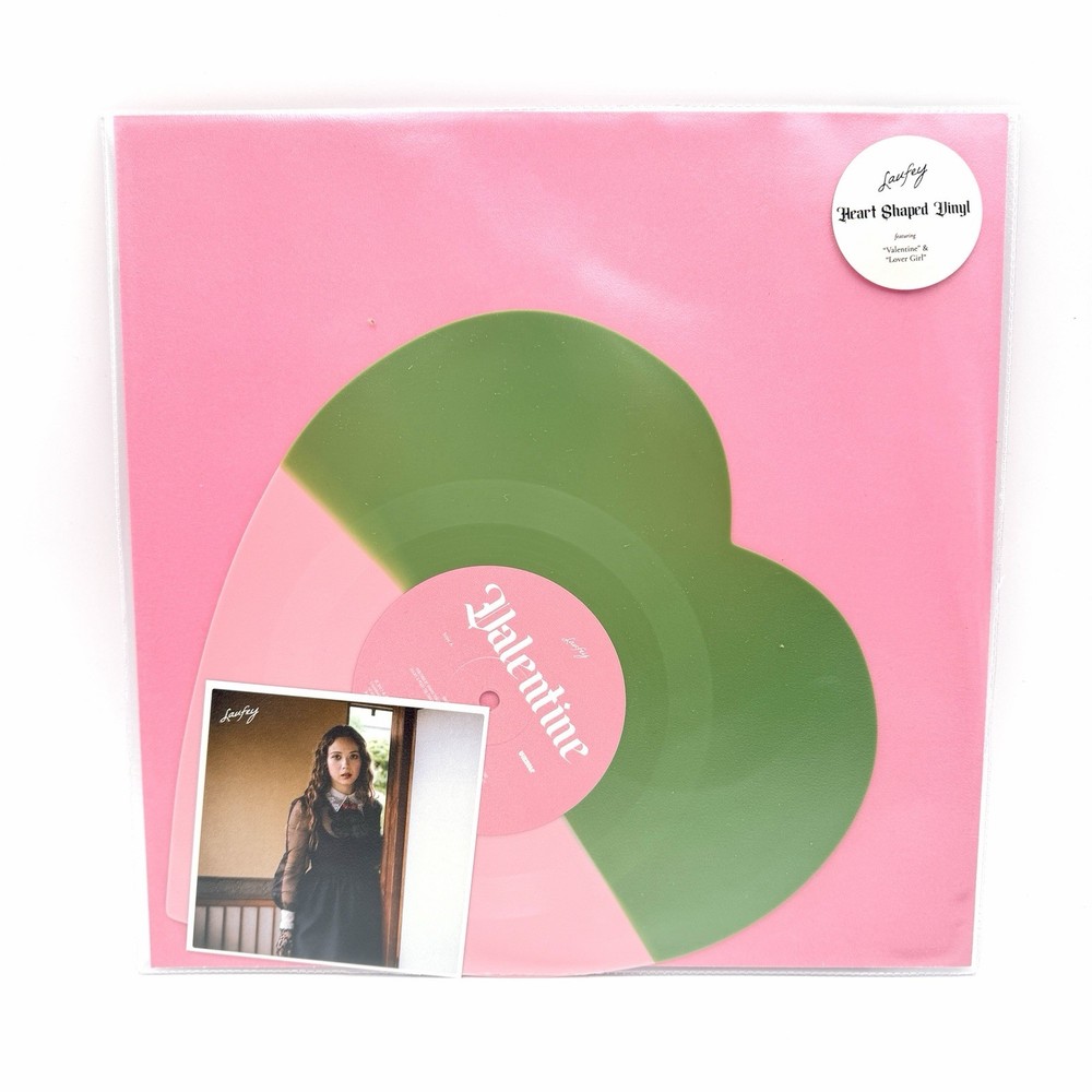 Laufey Valentine AND Lover Girl Strawberry Matcha Heart Shaped Vinyl IN HAND!