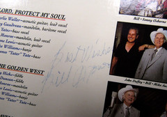 RARE AUTOGRAPHED,BILL MONROE & STARS BLUEGRASS HALL OF FAME,VINYL LP ALBUM