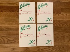 Holiday Greetings In Music Boxed Set Of 4 Christmas Picture Discs W/envelopes