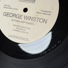 GEORGE WINSTON Autumn 1980 Windham Hill 1st Press RTI KPG 1/2 Speed WHSC-1012 EX