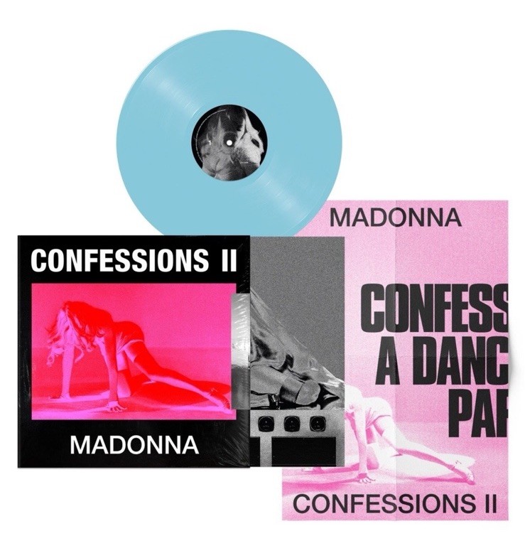 Madonna CONFESSIONS II 12-Track Vinyl LP – TikTok Edition Baby Blue IN STOCK