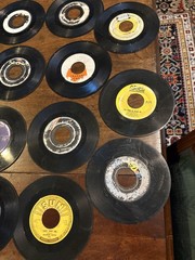Lot of 51 Vintage 45 RPM Vinyl Records Johnny Cash Brenda Lee Hank Thompson Sun