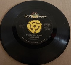 Survivor Eye Of The Tiger 45 RPM 7″ Vinyl Single 1982 Scotti Brothers ZS5 02912