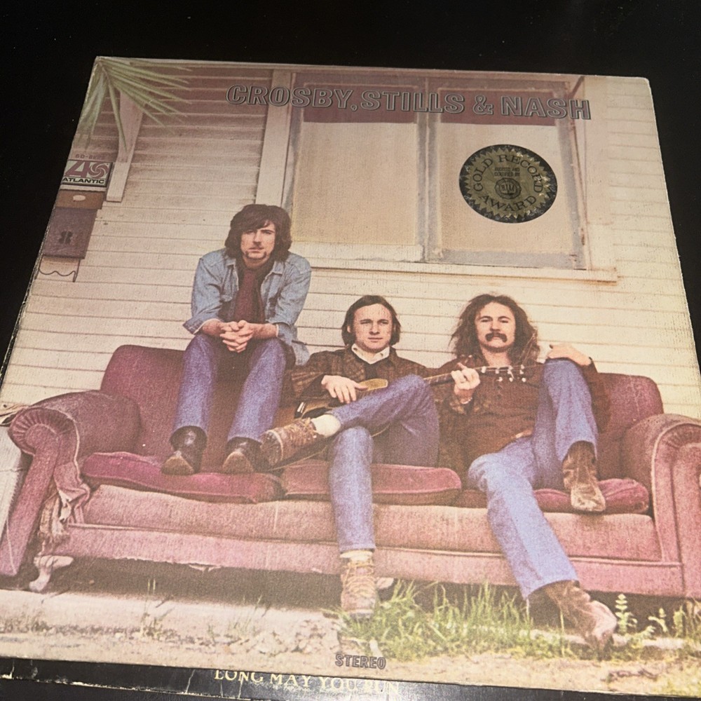 CROSBY, STILLS, NASH & YOUNG Self Titled ATLANTIC SD-8229 LP VG+ with insert!
