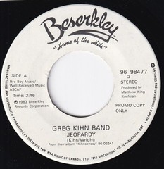80s Pop Dance GREG KIHN BAND jeopardy 1983 U.S. Promo 7″ Viny 45 Mint