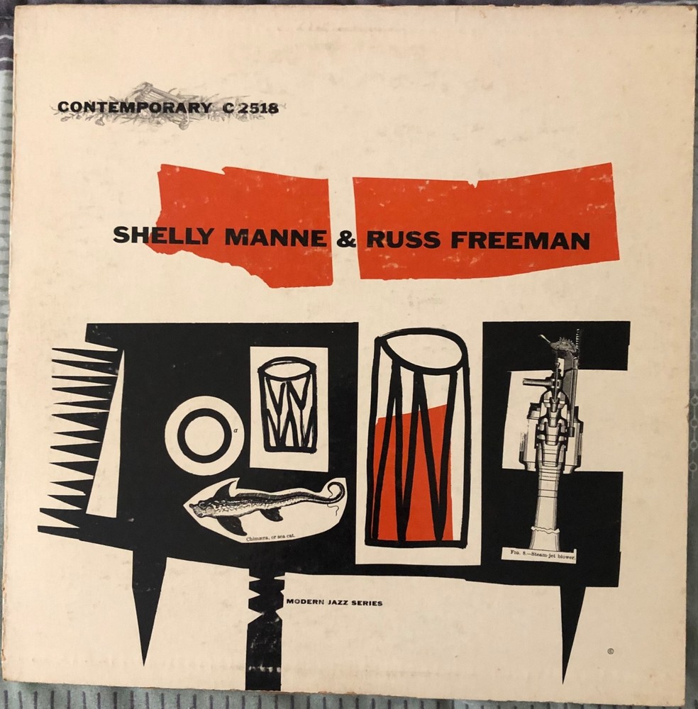 Shelly Manne/Russ Freeman-Rare Orig DG Jazz 10” LP-Contemporary 2518-VSVG+/HEAR