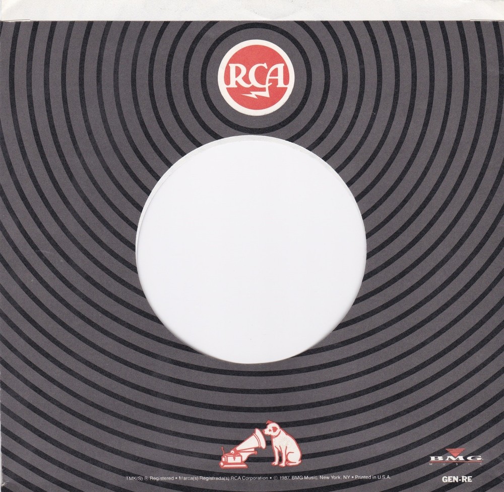 1987-91 RCA RECORDS LABEL #60 7″ 45 RPM Original Record Company Sleeve