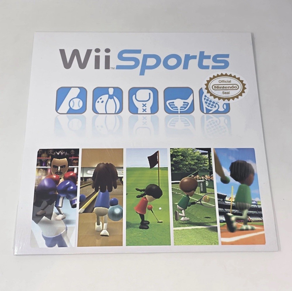 Wii Sports Vinyl LP Record White Color VGM OST Nintendo Wii Game Not Moonshake