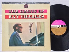 Ray Charles Genius Of VG ATLANTIC PINK/BROWN BLACK FAN DG rare soul LP record