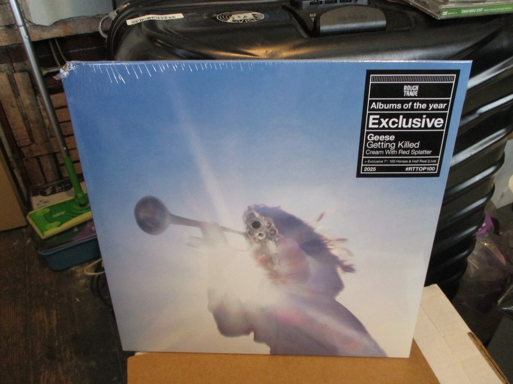 GEESE Getting Killed Rough Trade Cream Red Splatter w 7 inch SEALED