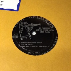 10″ 33 1/3 RPM LP “LU WATTERS JAZZ”- LU WATTERS & HIS YERBA BUENA JASS GROUP-195