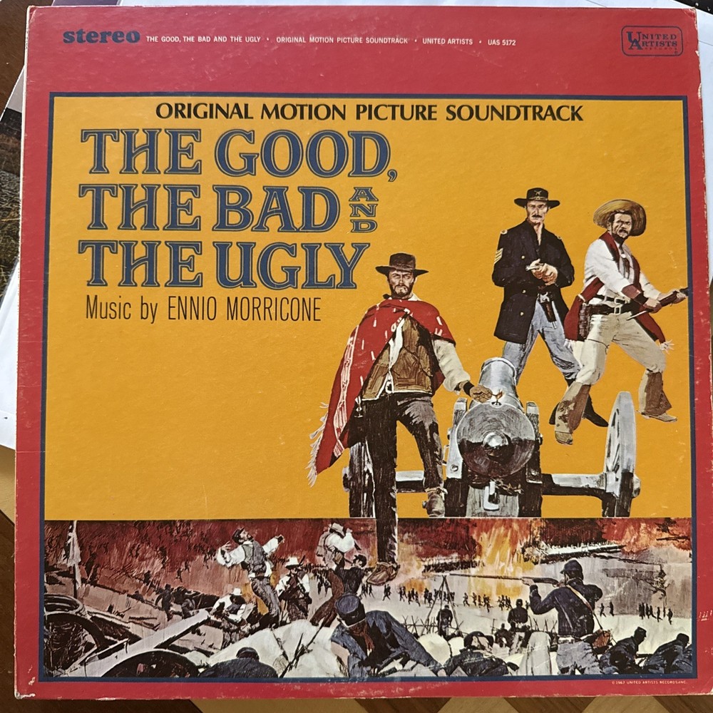 Ennio Morricone – The Good, The Bad And The Ugly OST LP 1968 G+