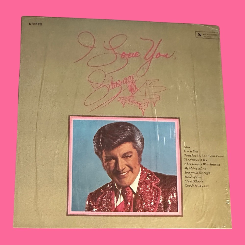 LIBERACE I Love You 1977 AVI Records LP NM/NM In Shrink