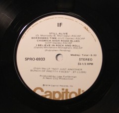 Rock Picture Sleeve 45 If – In The Winter Of Your Life / Still Alive On Capitol