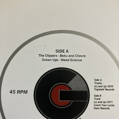 7 Inch Colored Vinyl, The Clippers, Grown-Ups, Empire! Empire! Rare promo copy
