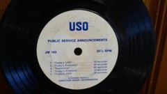 USO PUBLIC SERVICE SPOTS, 33 1/3 RPM