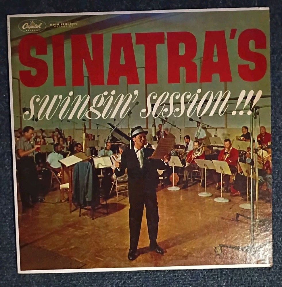 Frank Sinatra -Swingin’ Session! -VG+ 1961 Vocal Jazz Capitol W-1491 Slev MONO