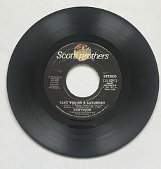 Survivor Eye Of The Tiger/Take You On A Saturday ZS5 02912 1982 Vinyl 7″ 45 VG