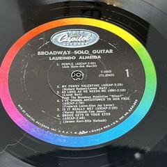 Laurindo Almeida – Broadway Solo Guitar Vinyl LP Good Plus (G+)/Very Good (VG)