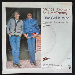 Michael Jackson Paul McCartney The Girl Is Mine Colored 7 Inch Vinyl Record NEW