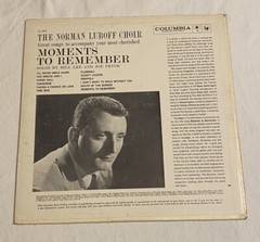 Vintage 1969 The Norman Luboff Choir Moments to Remember Vinyl Record 33RPM