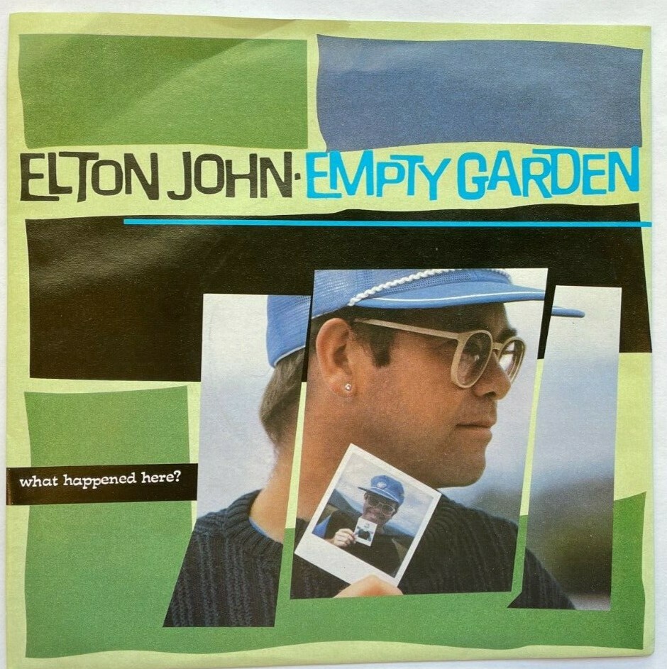 Elton John Empty Garden 1982 7″ Vinyl Single Tribute to John Lennon