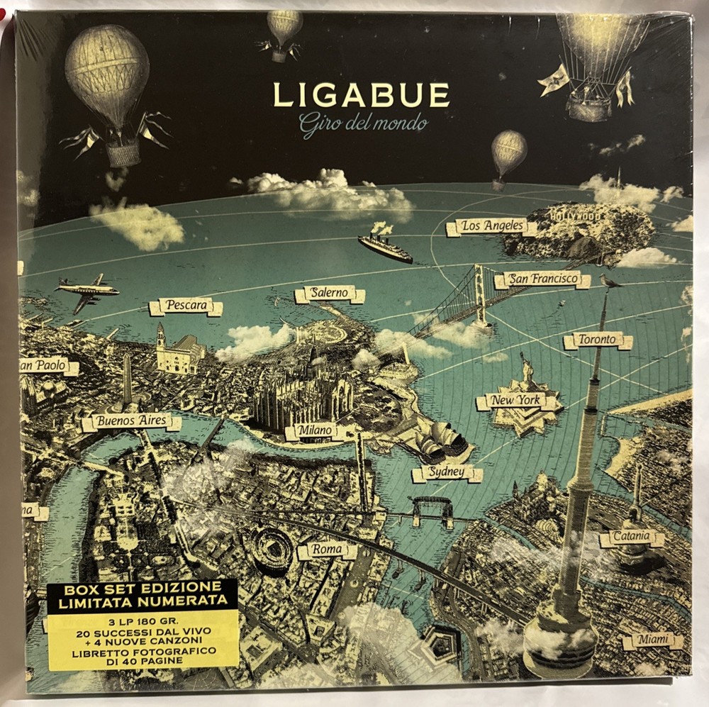 Ligabue – Giro Del Mondo – Box Set Edizione Limitata e Numerata – 3 LP – Nuovo