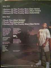 Lord Finesse 12″ Single LP Return Of The Funky Man Record VH+ Cover G+ Hip Hop