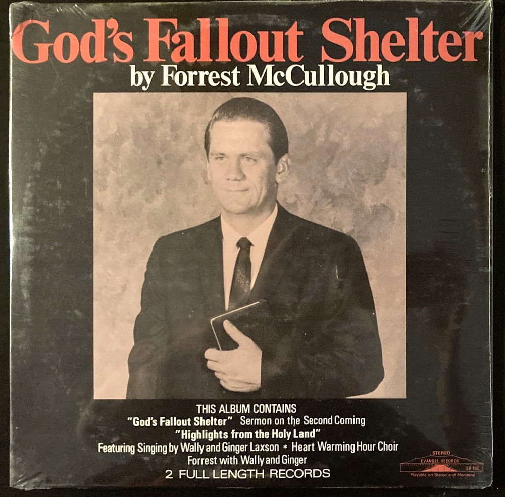 Forrest McCullough Vinyl LP God’s Fallout Shelter 2 Records NEW SEALED