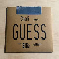 Charli XCX Guess feat. Billie Eilish Black Vinyl Single Atlantic 2024