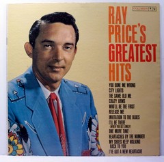 Ray Price Ray Price’s Greatest Hits LP 1971 [Columbia 6-Eye CL 1566] Mono EX/EX