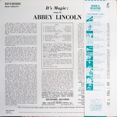 Abbey Lincoln – It’s Magic (LP, Album, Mono, RE) (Near Mint (NM or M-)) – 370143