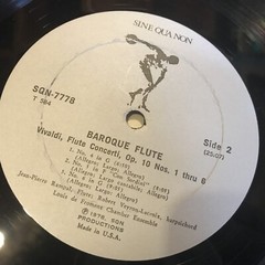 [JAZZ/CLASSICAL]~JEAN-PIERRE RAMPAL~Baroque Flute~[Original 1978~SINE QUA NON]~