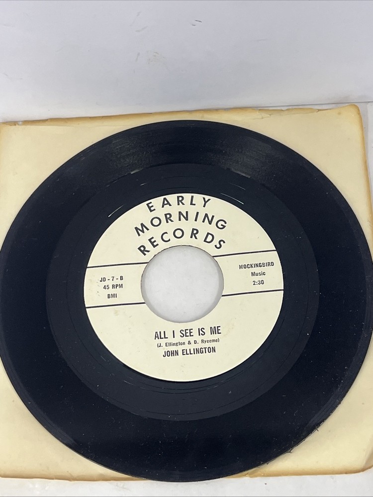 Rare 1960S Dallas, TX Garage Rock 45 – JOHN ELLINGTON ON EARLY MORNING NM HEAR