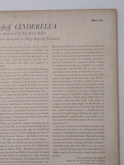 Prokofieff Cinderella The Royal Ballet vinyl record RCA Victor LM-2135 Tested