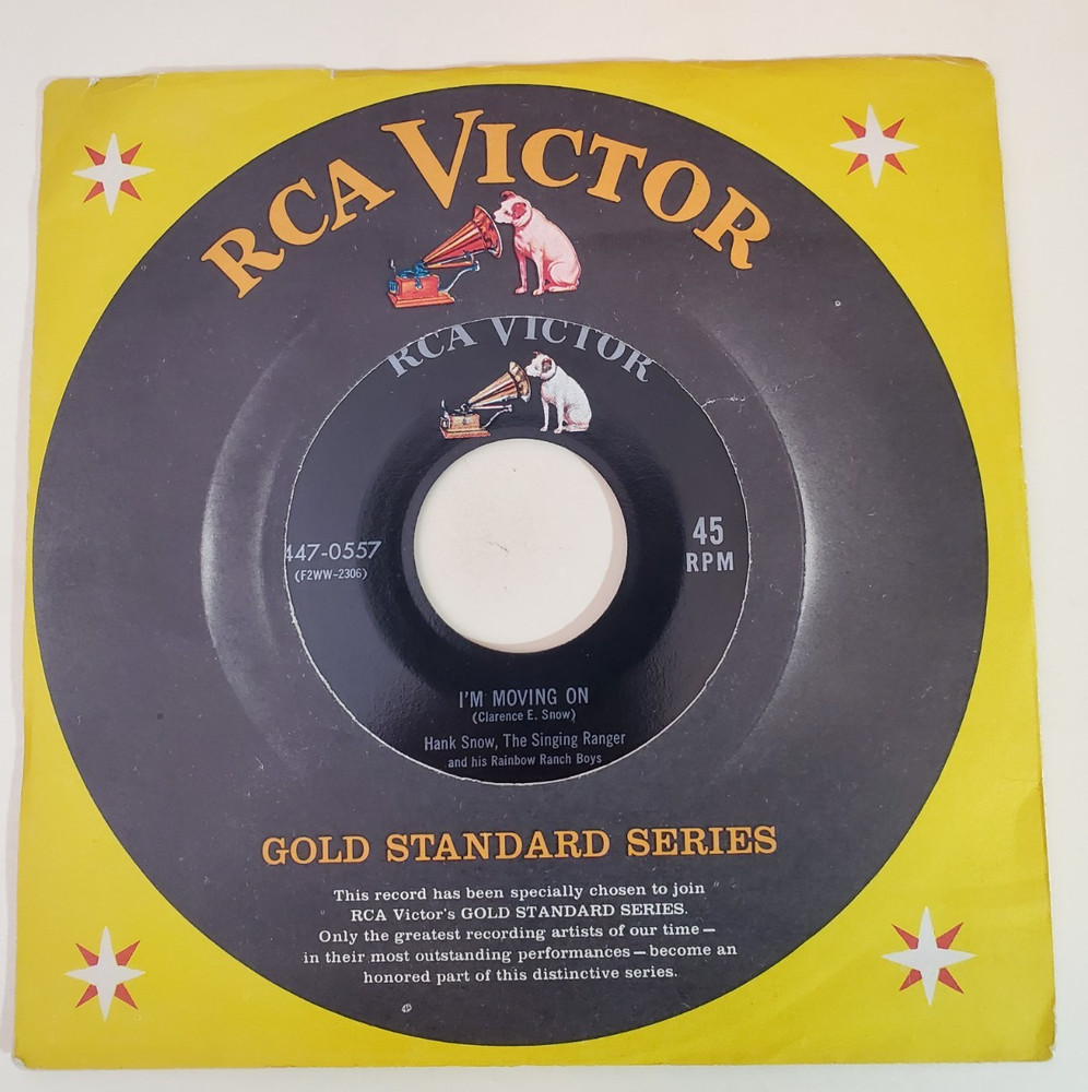 Hank Snow I’M MOVING ON (RE COUNTRY 45) #447-0557 PLAYS VG++