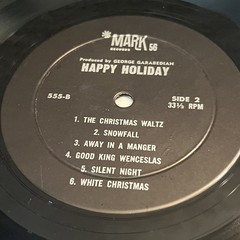 Happy Holiday Vinyl LP Record Wally Stott Orchestra Christmas Mark56 555 Shrink