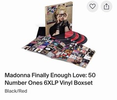 Madonna Finally Enough Love (6 Vinyl LP Set , 2022) Original Fan Club Edition.