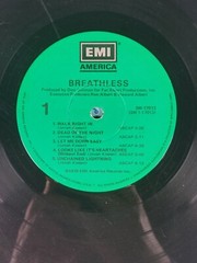 Breathless Self Titled LP Vinyl EMI America Records SW 17013 VG+
