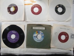 record lot 45 rpm VG 100 vinyl w/ sleeves Pop hits 50s-70s Oldies FREE SHIP 5N