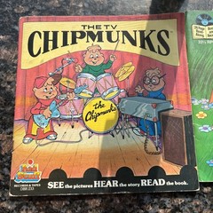 Vintage Story of Bambi Chipmunks Muppets Manhattan Record & Book Set Lot of 3