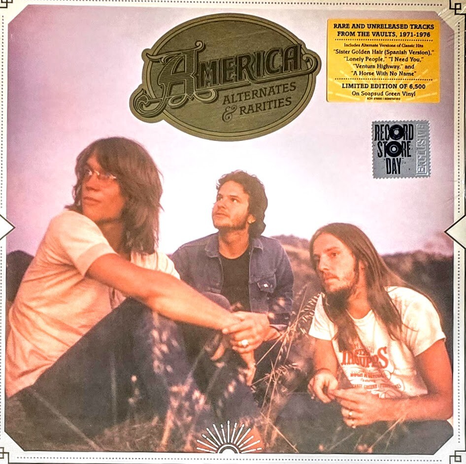 AMERICA – ALTERNATES & RARITIES – GREEN COLORED VINYL LP ” NEW, SEALED “