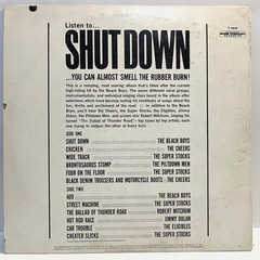 1963 Capitol Compilation SHUT DOWN (Mono) – 12″ Vinyl Record LP – VG