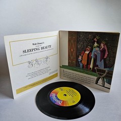 Vintage Walt Disney Sleeping Beauty Book and Record 33 1/3 RPM Disneyland 301