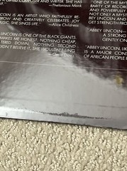 Abbey Lincoln Straight Ahead NEW Sealed Vinyl LP Album Barnaby Candid Cut Corner