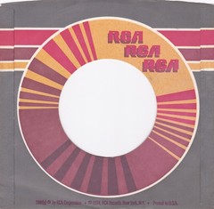 1974 RCA RECORDS LABEL ORANGE/GRAY #56 7″ 45 RPM Original Record Company Sleeve