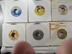 record lot 45 rpm VG+/NM- 100 vinyl w/ sleeves Pop hits 70s/80s FREE SHIP 5L