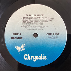 Blondie – Parallel Lines – 1978 1st Press Chrysalis CHR 1192 Shrink + Sleeve M-