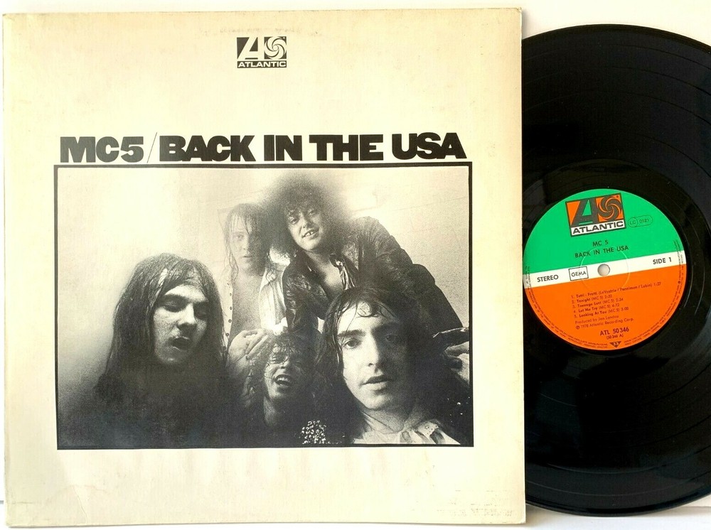 MC5 – Back In The USA [German Import] Vintage Atlantic LP Vinyl Record Album