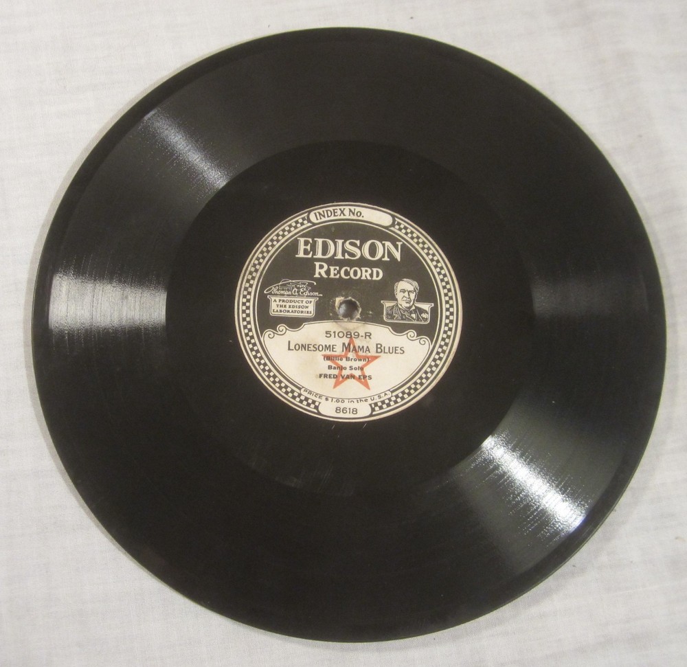 FRED VAN EPS 78 — Edison # 51089 — LONESOME MAMA BLUES + Frolic of the Coons